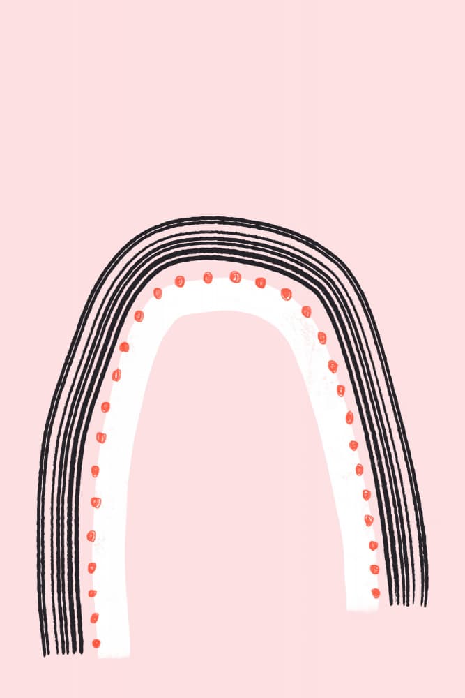 Arch with Black Lines by uplusmestudio — canvas wall art