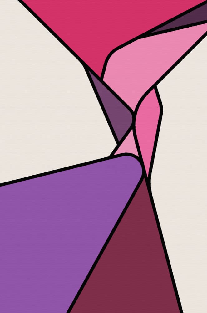 Intertwined Geometric Hues by Rafa Mateo — canvas wall art