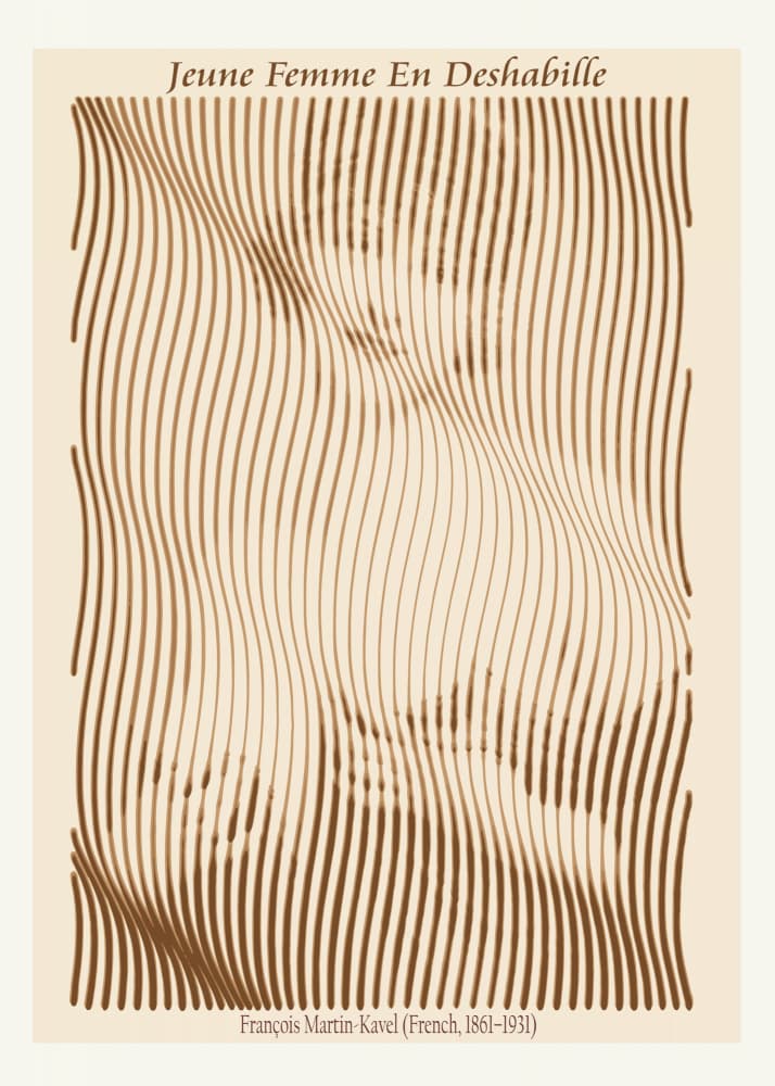 Serene Wavy Portrait by Doa Project — canvas wall art