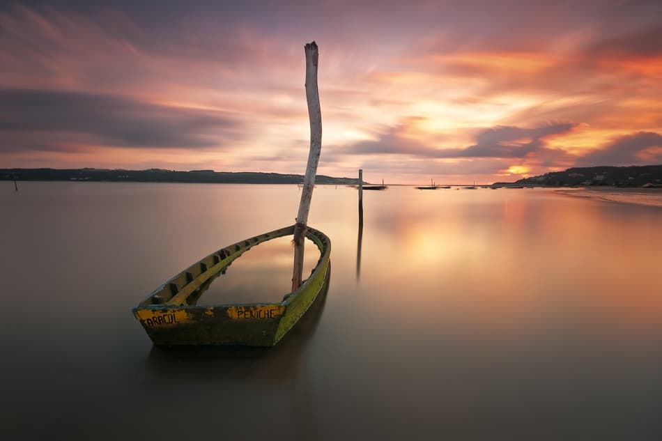 Sunken Boat Sunset