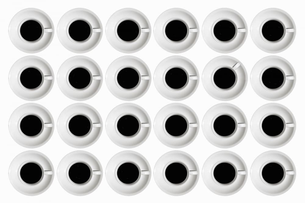 Coffee Cup Pattern by Stefan Eisele — canvas wall art