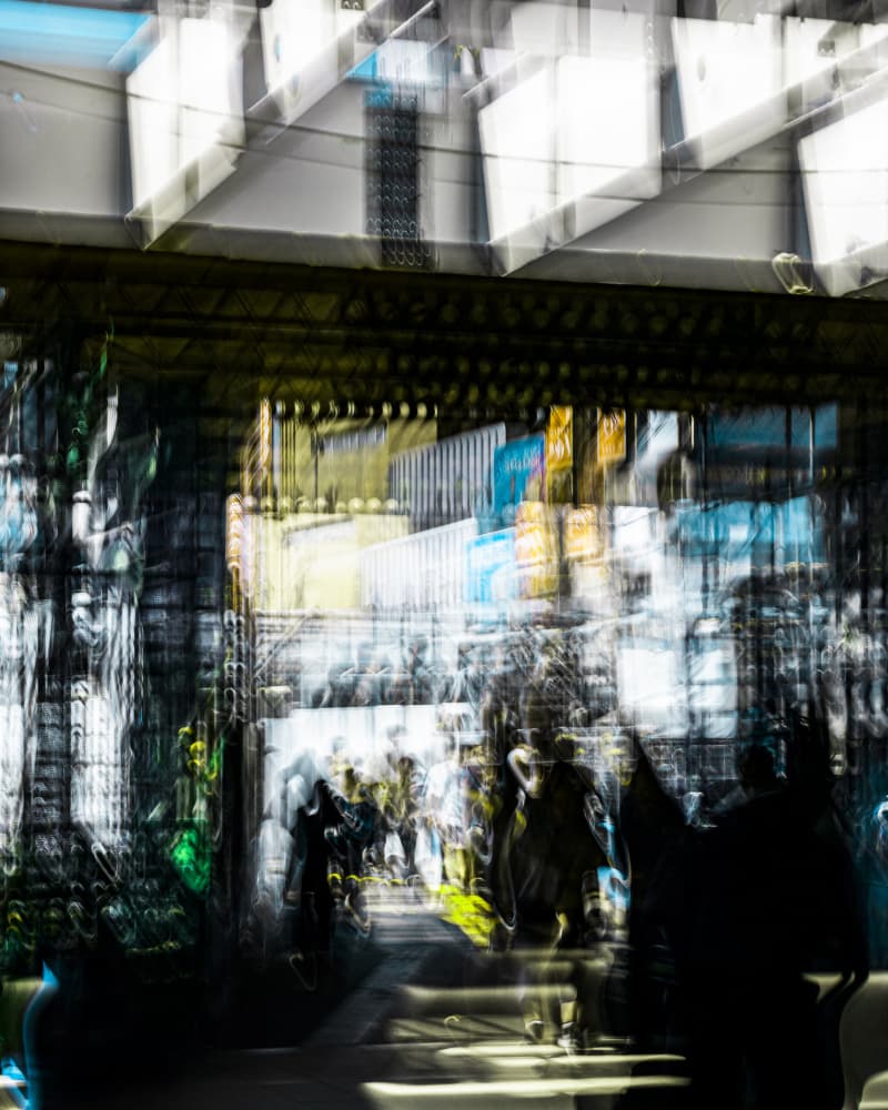 Abstract City Motion by Kenta Tamura — canvas wall art