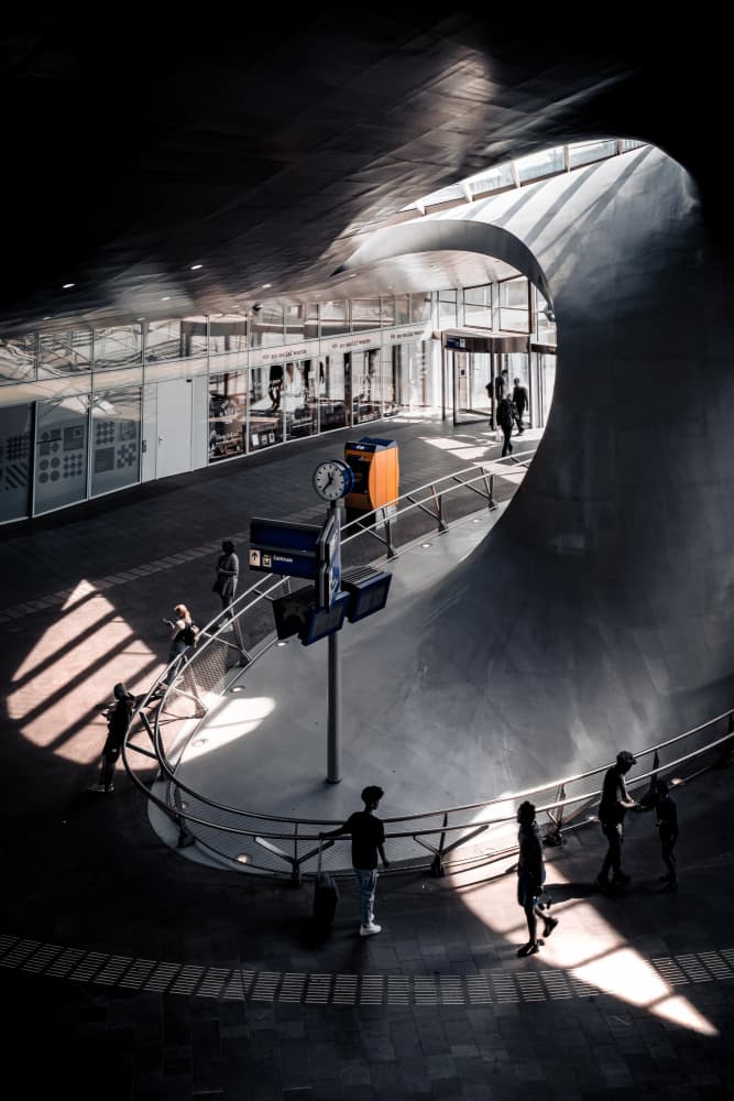 Modern Architectural Curves by Michael Herpers — canvas wall art