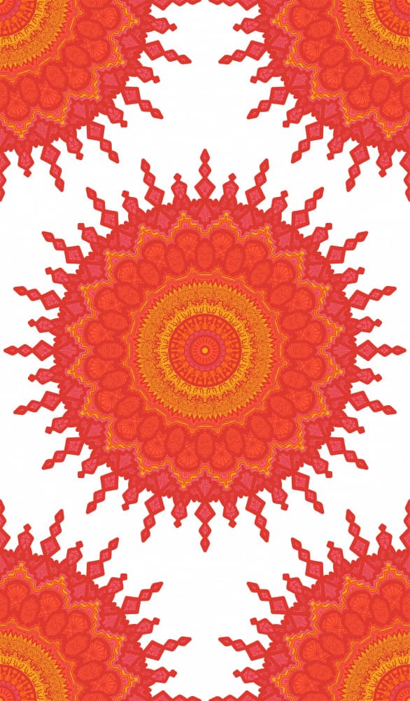 Vibrant Mandala Pattern by Marika Barsrsind — canvas wall art