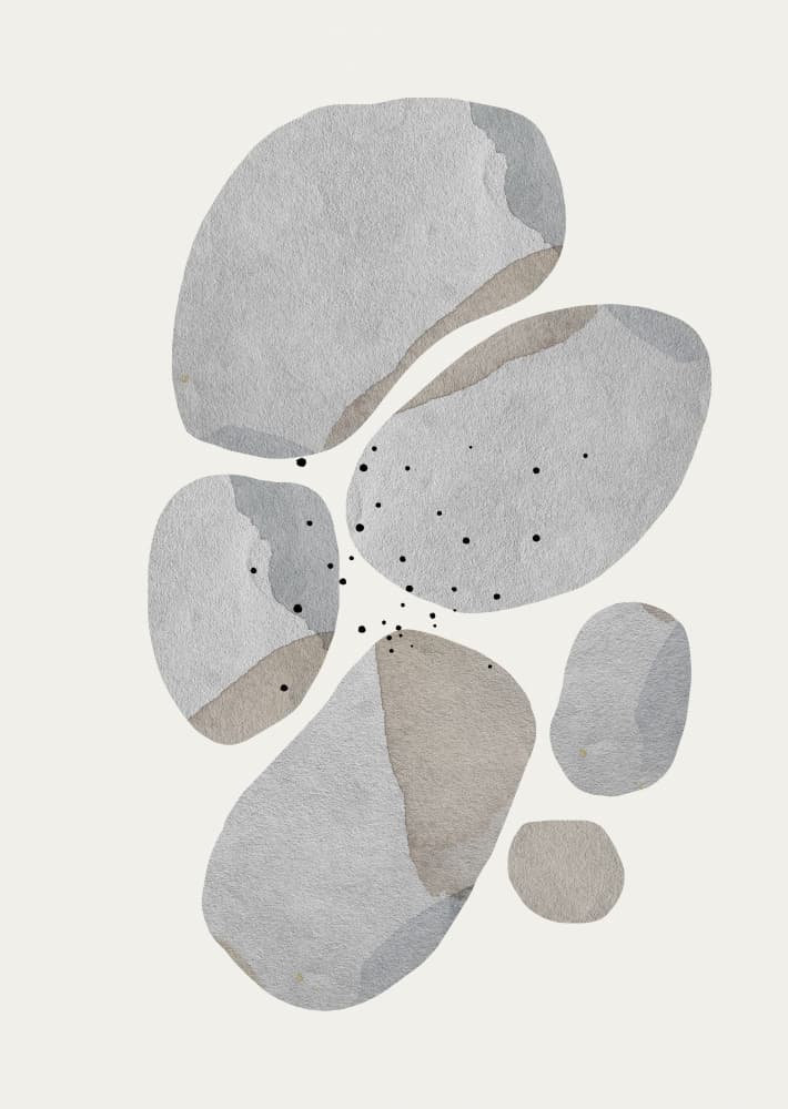 Pebble Harmony by THE MIUUS STUDIO — canvas wall art
