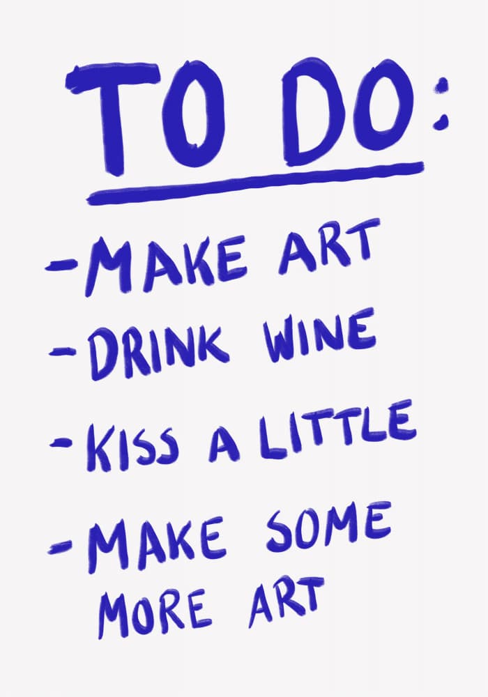 Creative To-Do List by Athene Fritsch — canvas wall art