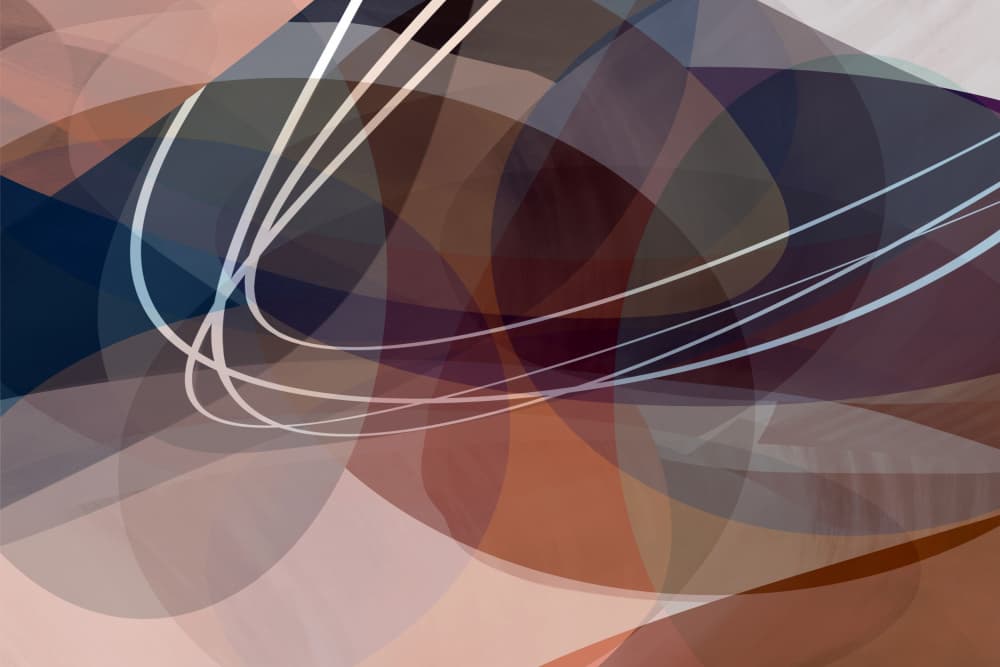 Flowing Abstract Curves by cartissi — canvas wall art