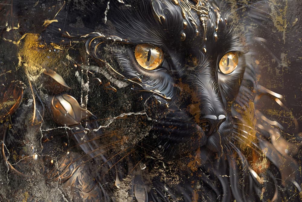 Cat Animal Wallart by Rafal Kulik — canvas wall art