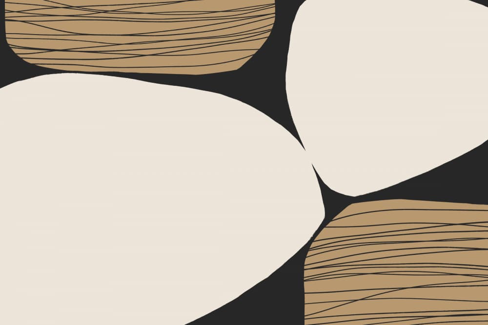 Organic Harmony Forms by uplusmestudio — canvas wall art