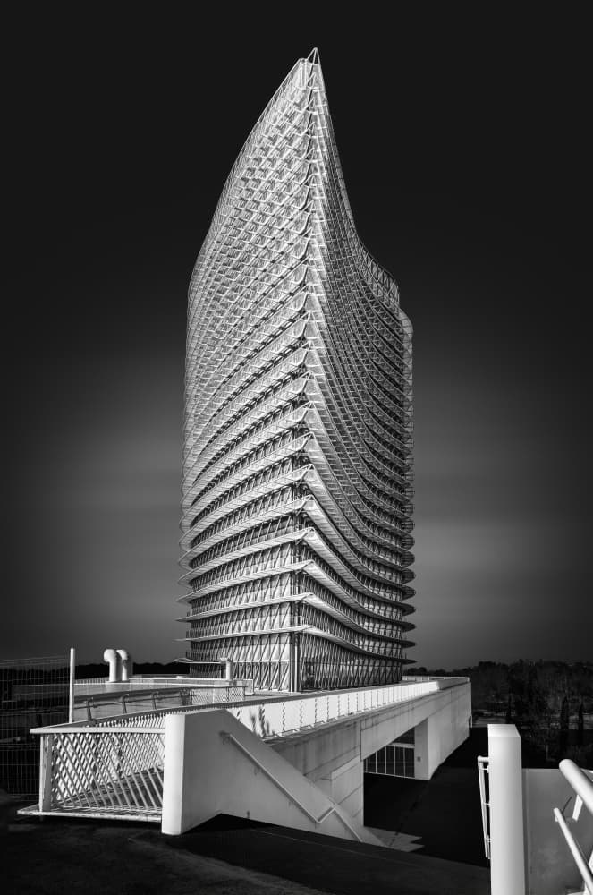 Modern Tower Geometry by Antoni Figueras — canvas wall art
