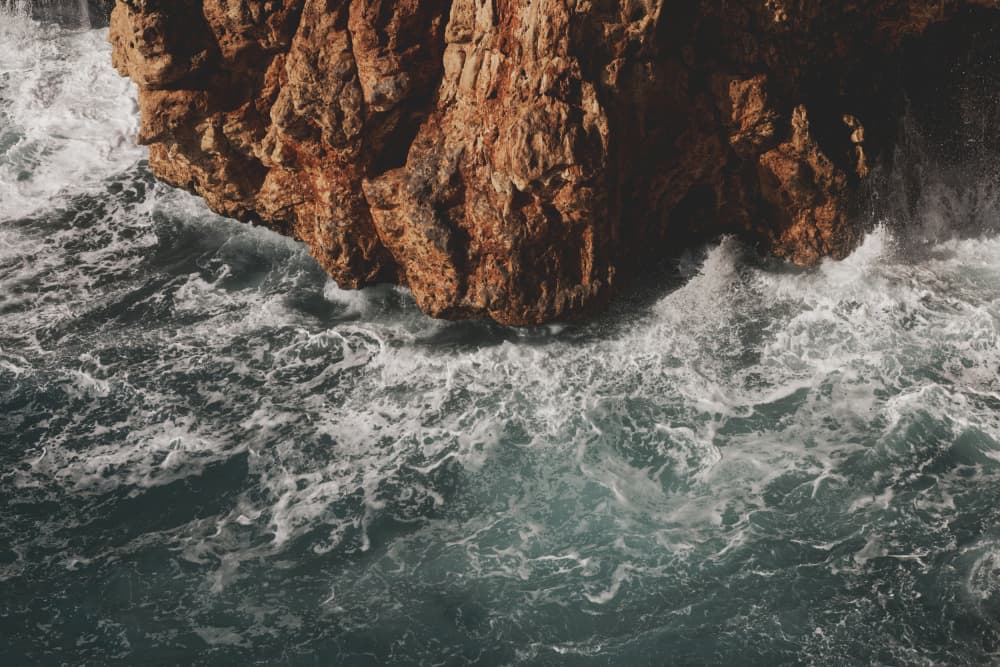 Powerful Ocean Waves by engin akyurt — canvas wall art