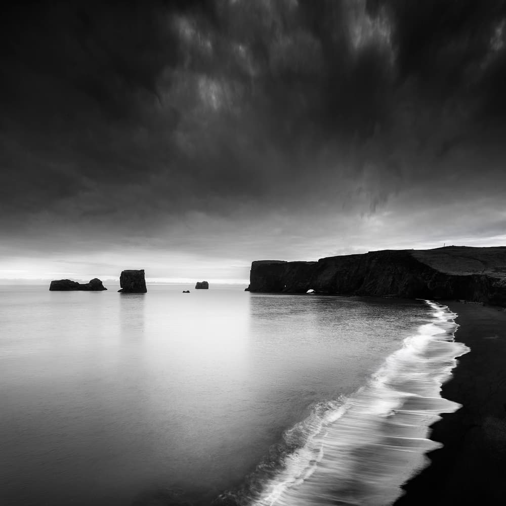 Dramatic Black Beach by George Digalakis — canvas wall art