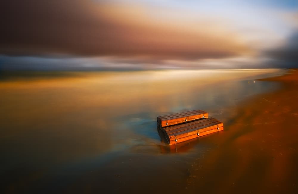 Tranquil Beach Steps by Piotr Krol (Bax) — canvas wall art