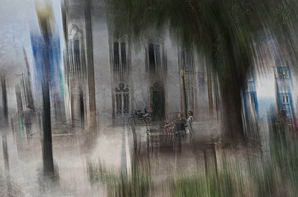 Dreamy City Street by Jan van der Linden — canvas wall art