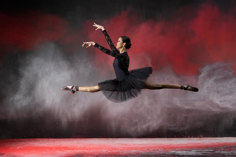 Dramatic Ballet Leap by Lisdiyanto Suhardjo — canvas wall art