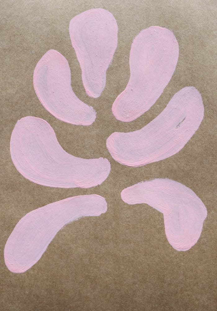 Soft Pink Organic Shapes by Santhosh ch — canvas wall art