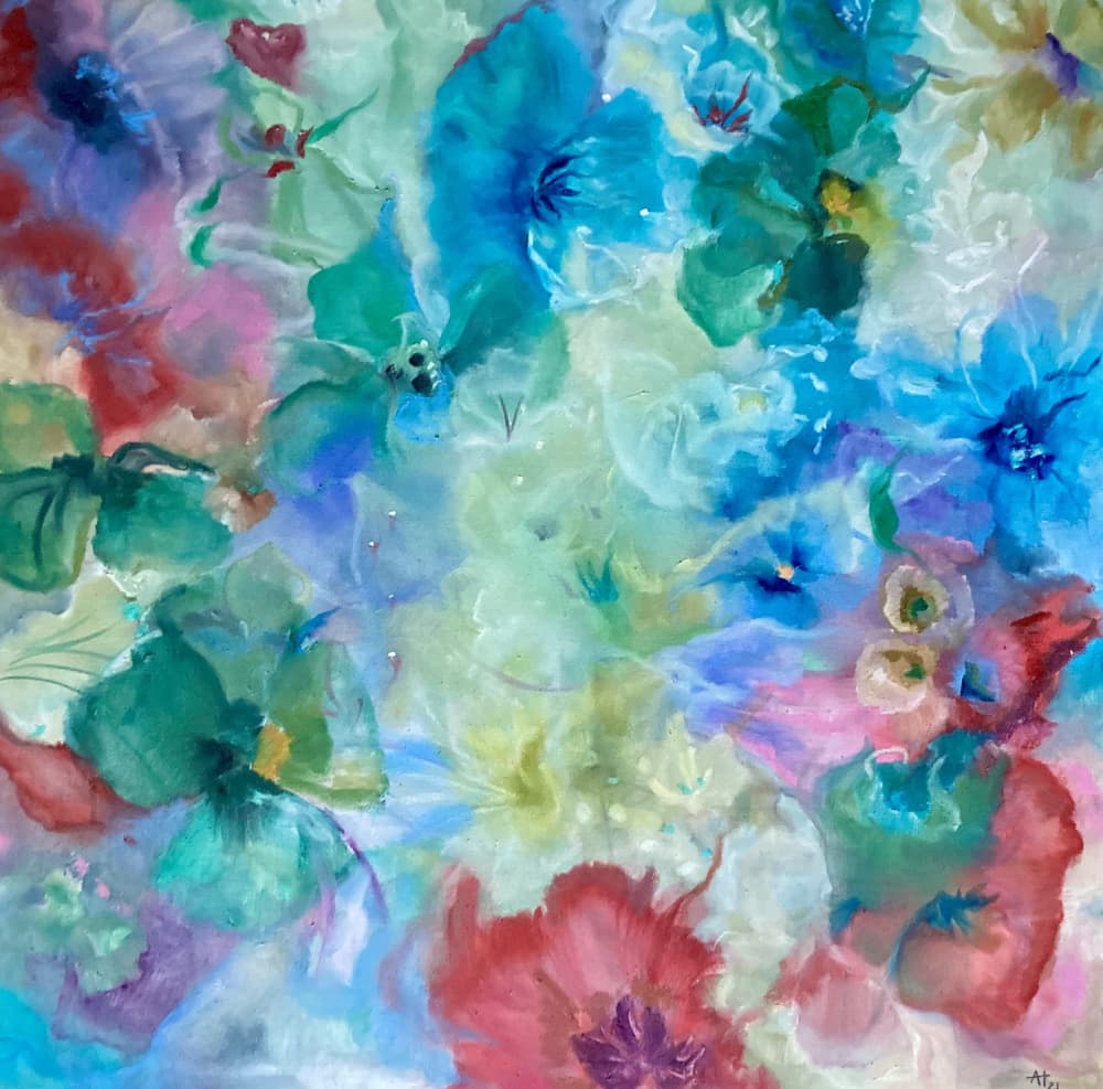 Vibrant Floral Dream by Alexandra Higgins — canvas wall art