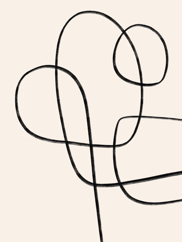Modern Minimalist Lines by Little Dean — canvas wall art