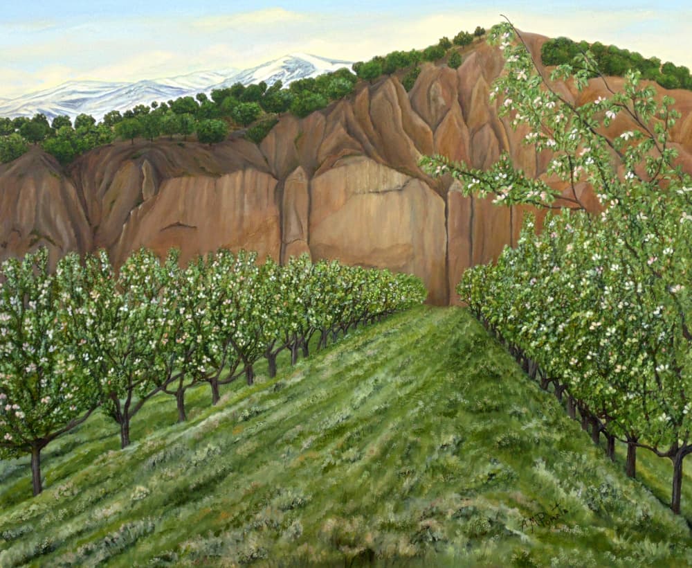 Blooming Orchard Valley by Angeles M. Pomata — canvas wall art