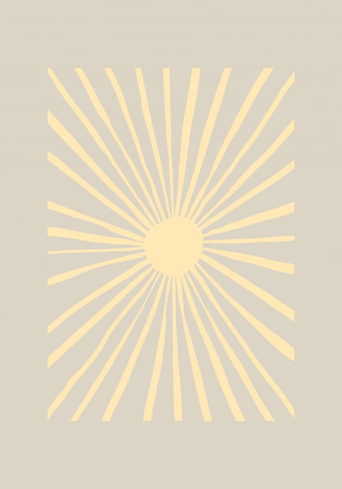 Abstract Sun Glow by Pictufy Studio — canvas wall art