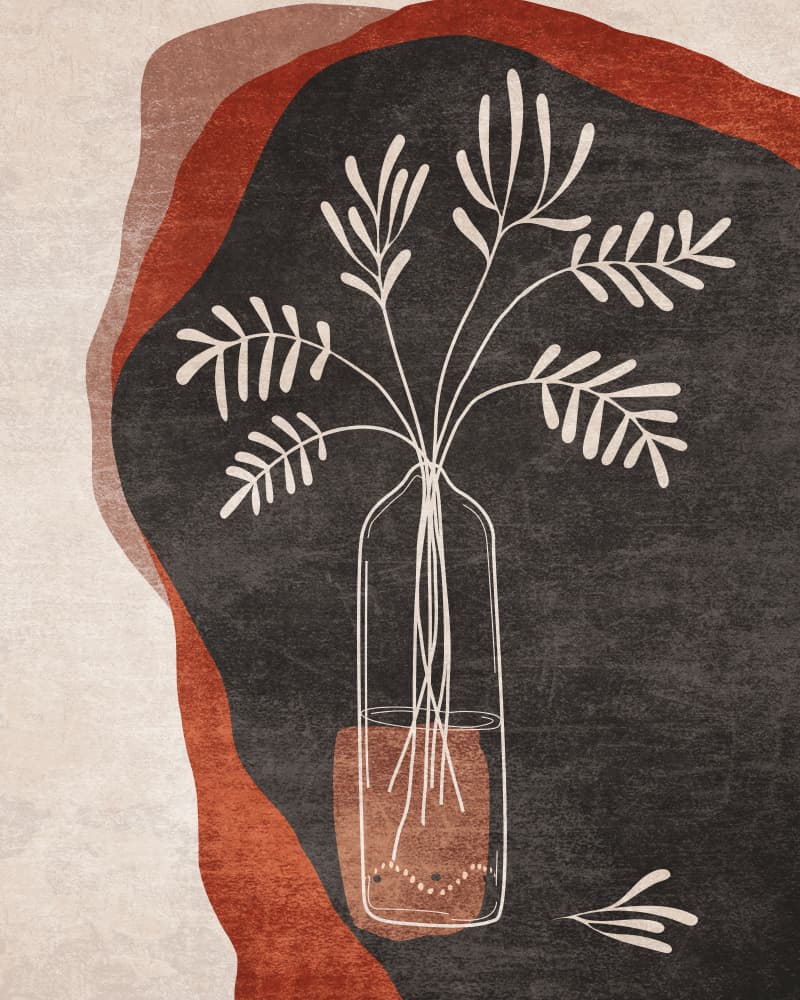 Botanical Harmony by Emel Tunaboylu — canvas wall art