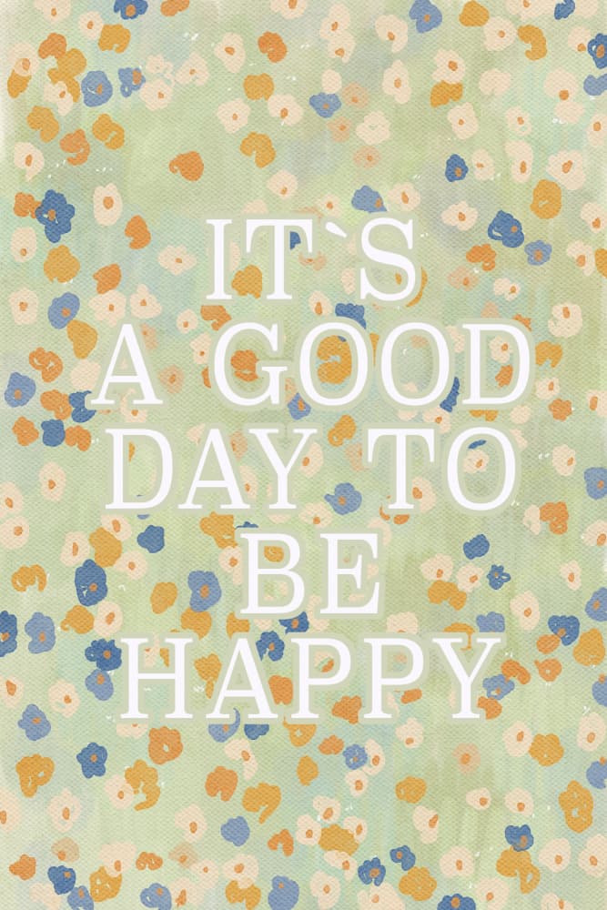 Good Day To Be Happy by Treechild — canvas wall art