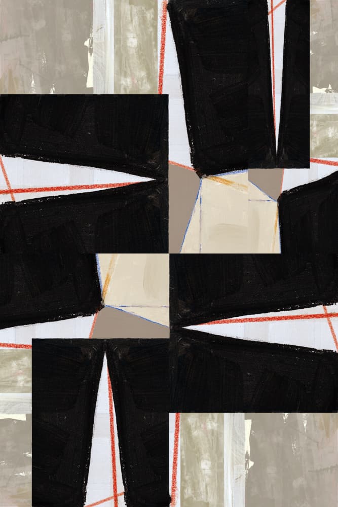 Bold Geometric Abstract by cartissi — canvas wall art