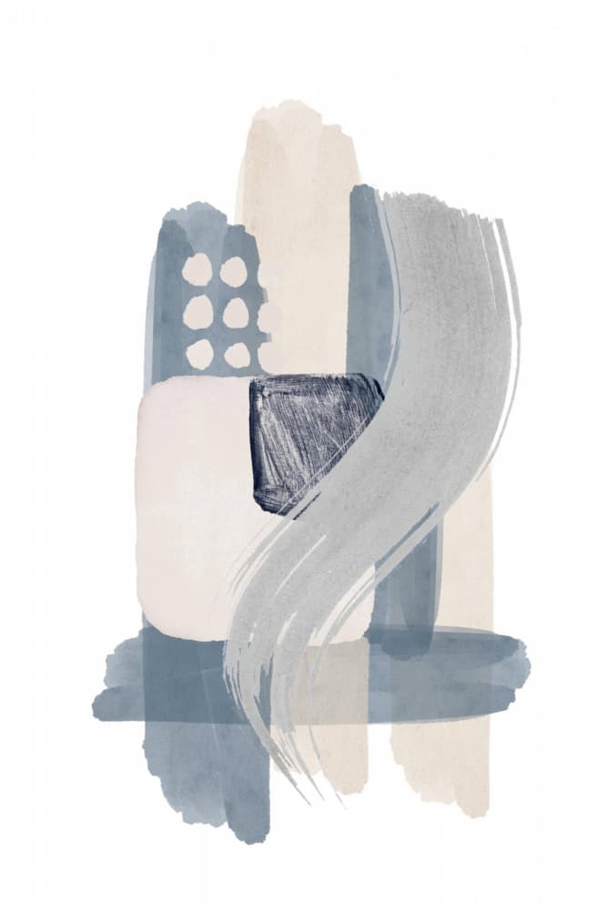 Calm Abstract Brushstrokes by Sally Ann Moss — canvas wall art