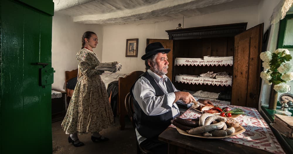 Traditional Feast Preparation by Gabor Kanovits , AFIAP — canvas wall art