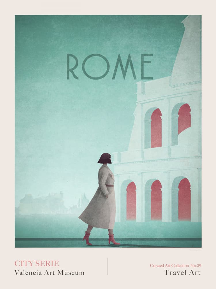 ROME-2 COLOSSEUM by Emel Tunaboylu — canvas wall art