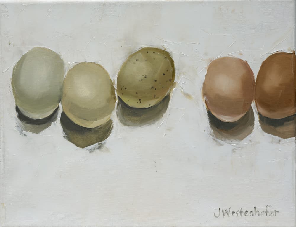 Brittany's Eggs by Jenny Westenhofer — canvas wall art