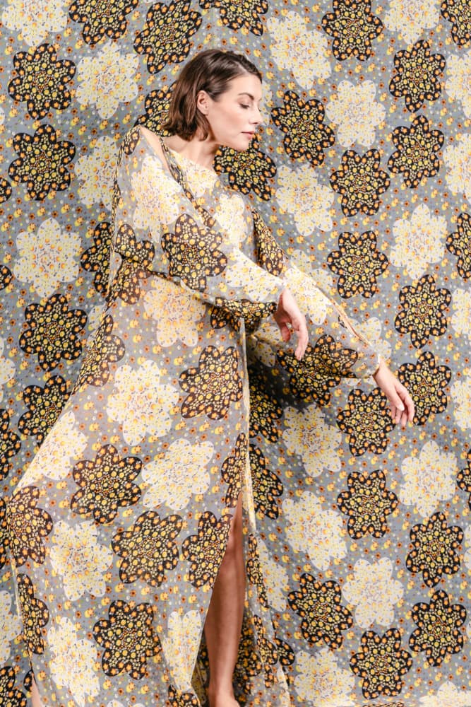 Elegant Patterned Flow by Gila Koller — canvas wall art