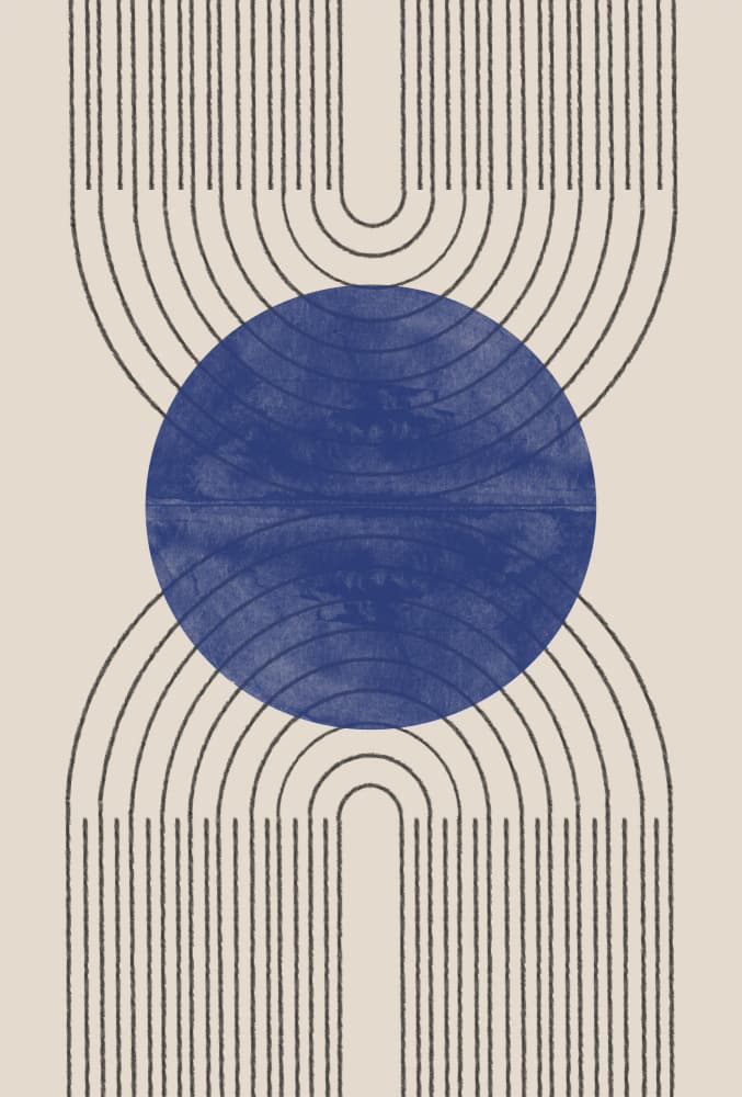 Symmetric Waves by THE MIUUS STUDIO — canvas wall art