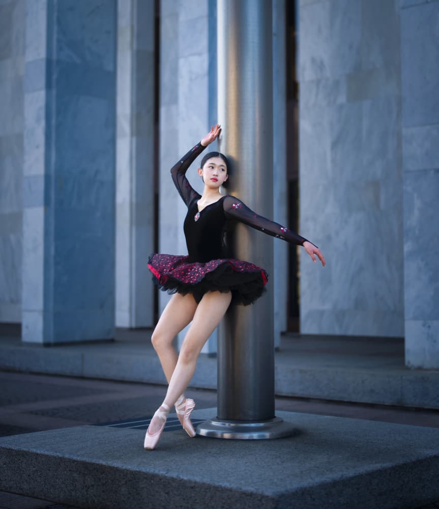 Graceful Urban Ballet by Catherine Wang — canvas wall art