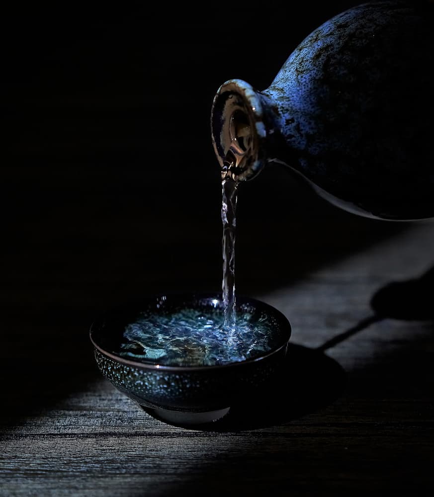 Moody Ceramic Pour by one-corner — canvas wall art