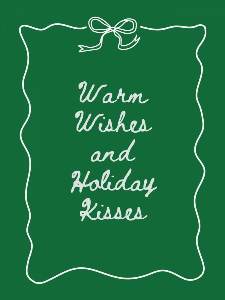 Warm Holiday Wishes by Jolly and Dash — canvas wall art