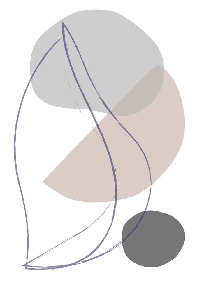 Soft Abstract Shapes by Pictufy Studio — canvas wall art