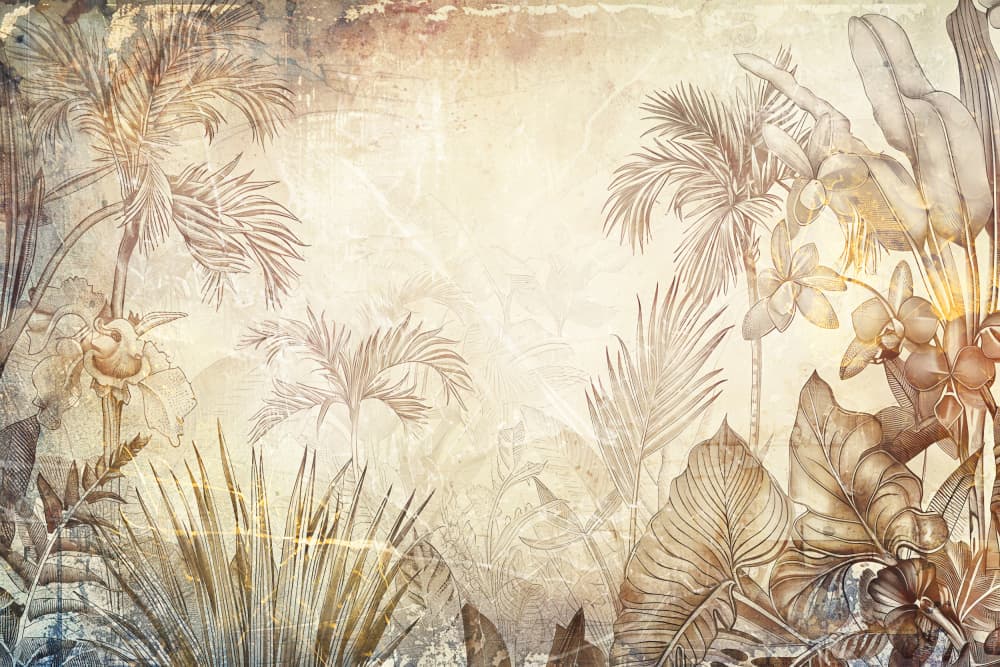 Vintage Tropical Jungle by Rafal Kulik — canvas wall art