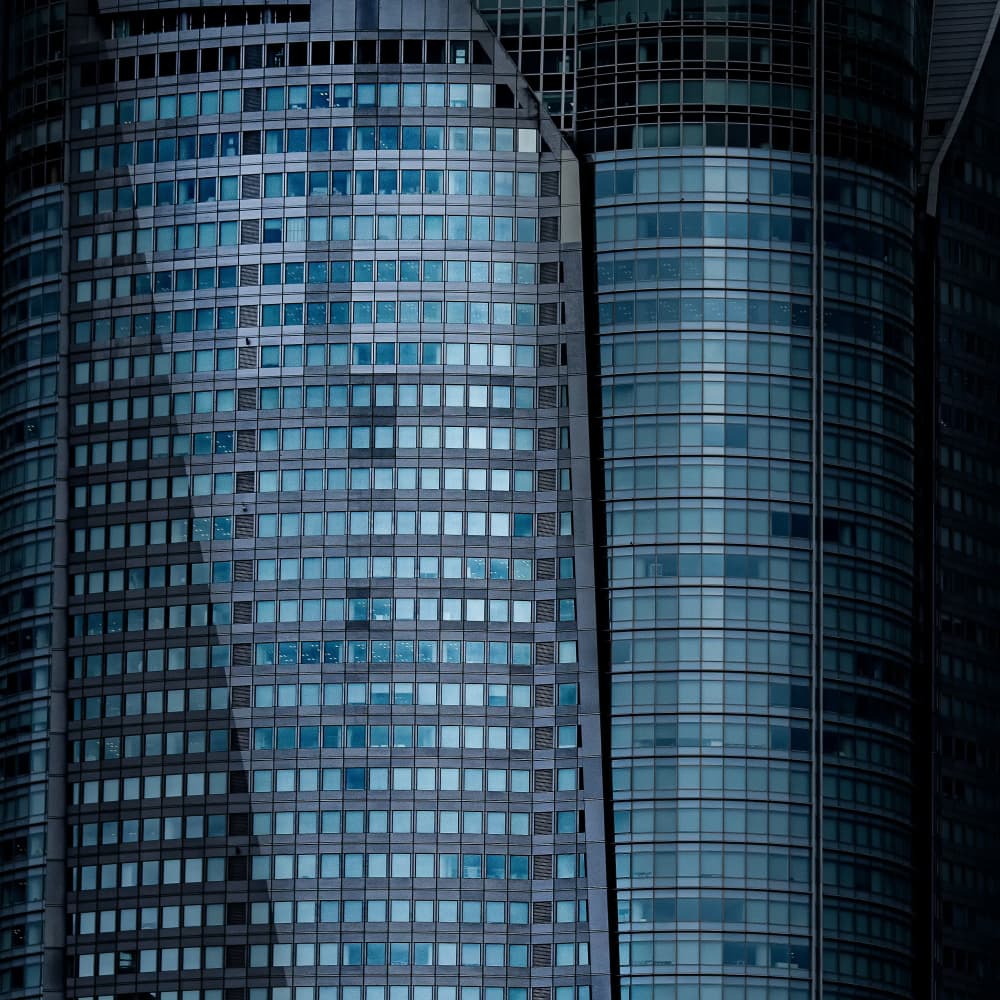 Modern Glass Skyscraper by YASUTOSHI HONJO — canvas wall art