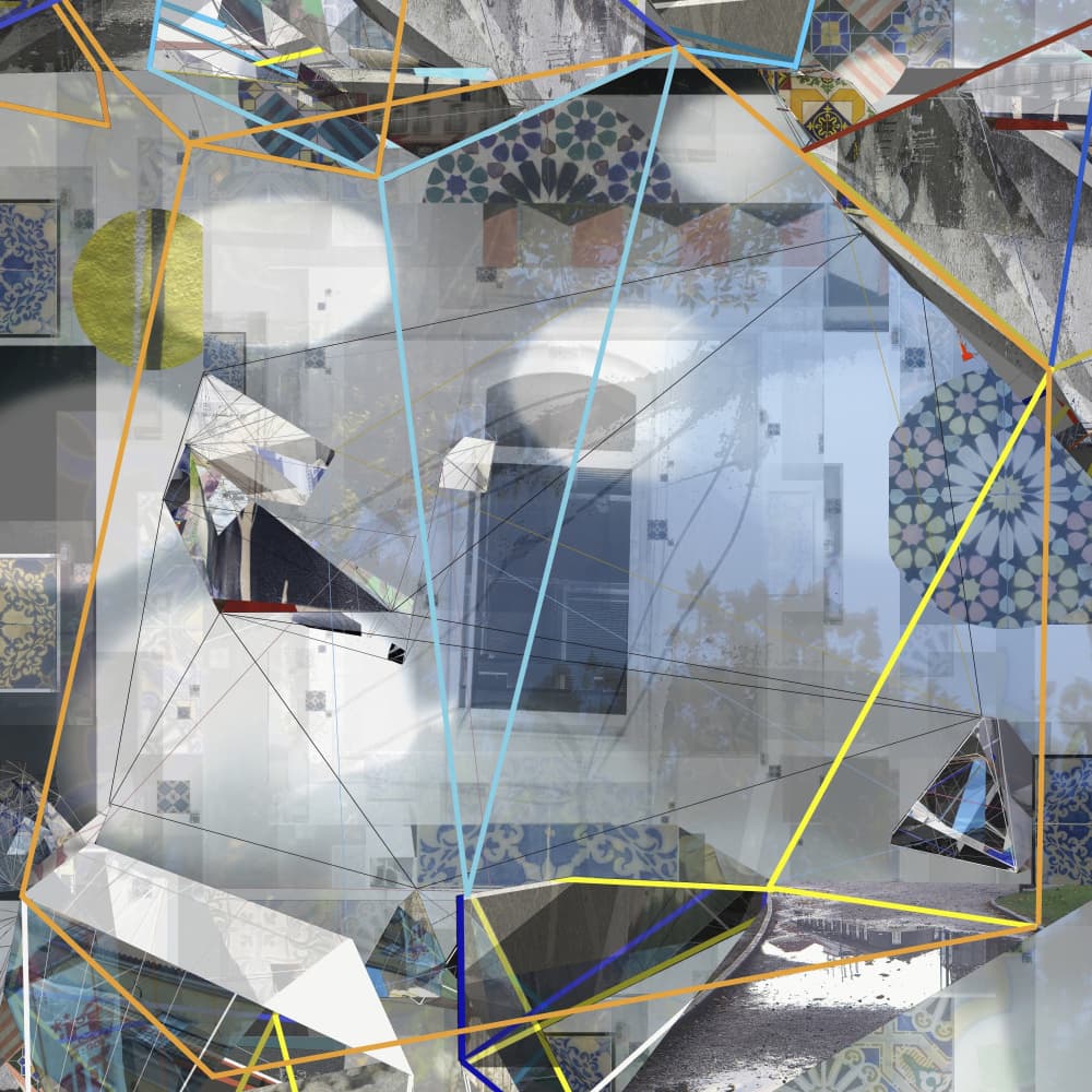 Fragmented Urban Geometry by Stefan Fransson — canvas wall art