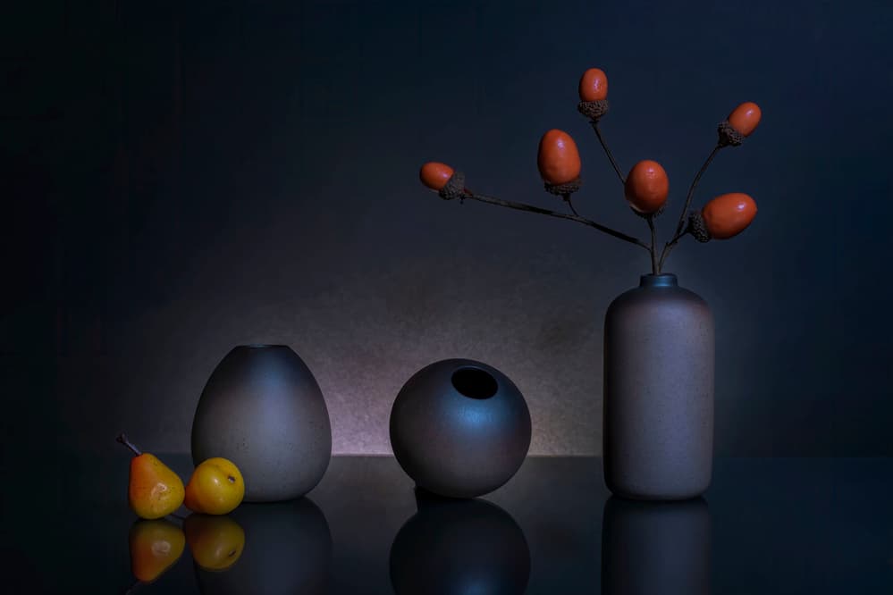 Dark Autumn Still Life by Ming Chen — canvas wall art