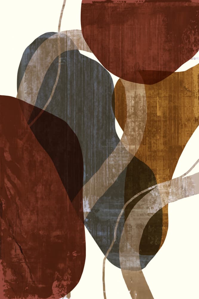 Earthy Organic Shapes by cartissi — canvas wall art