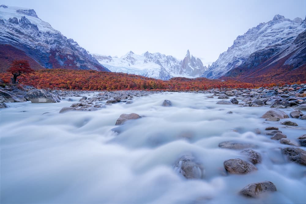 Majestic Autumn River by John Fan — canvas wall art