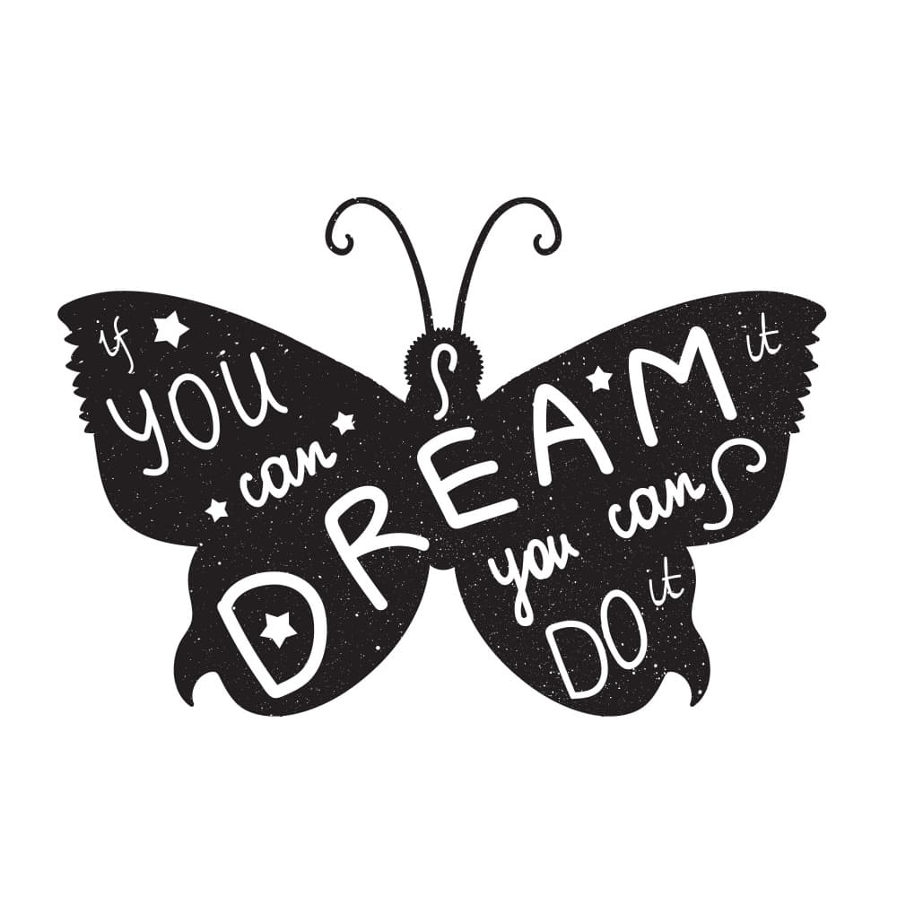 Dream It Do It Butterfly by Marika Barsrsind — canvas wall art