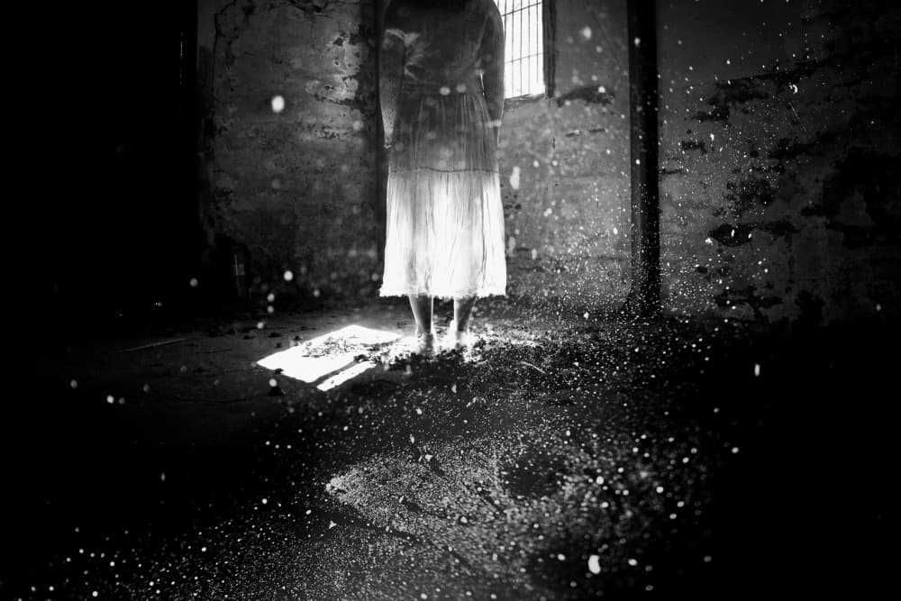 Mysterious Ghostly Figure by cindy ahn — canvas wall art