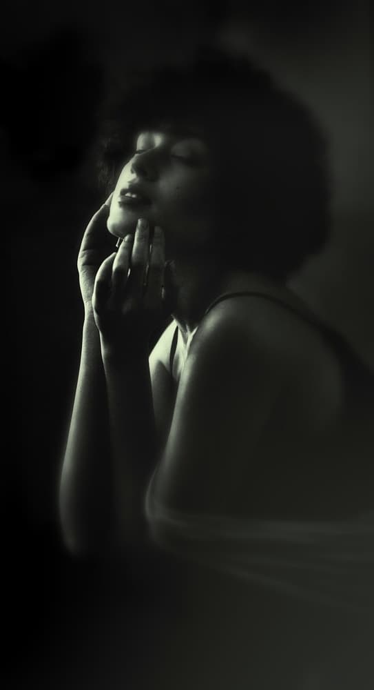 Serene Woman Portrait by DAVID MINSTER — canvas wall art