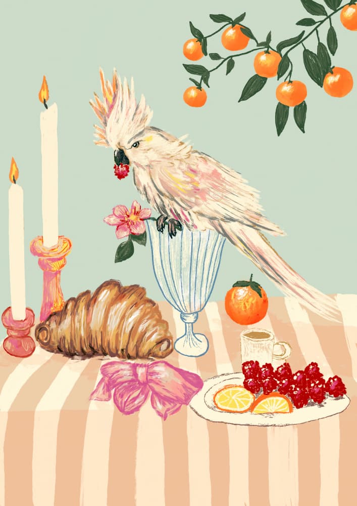 Charming Cockatoo Breakfast