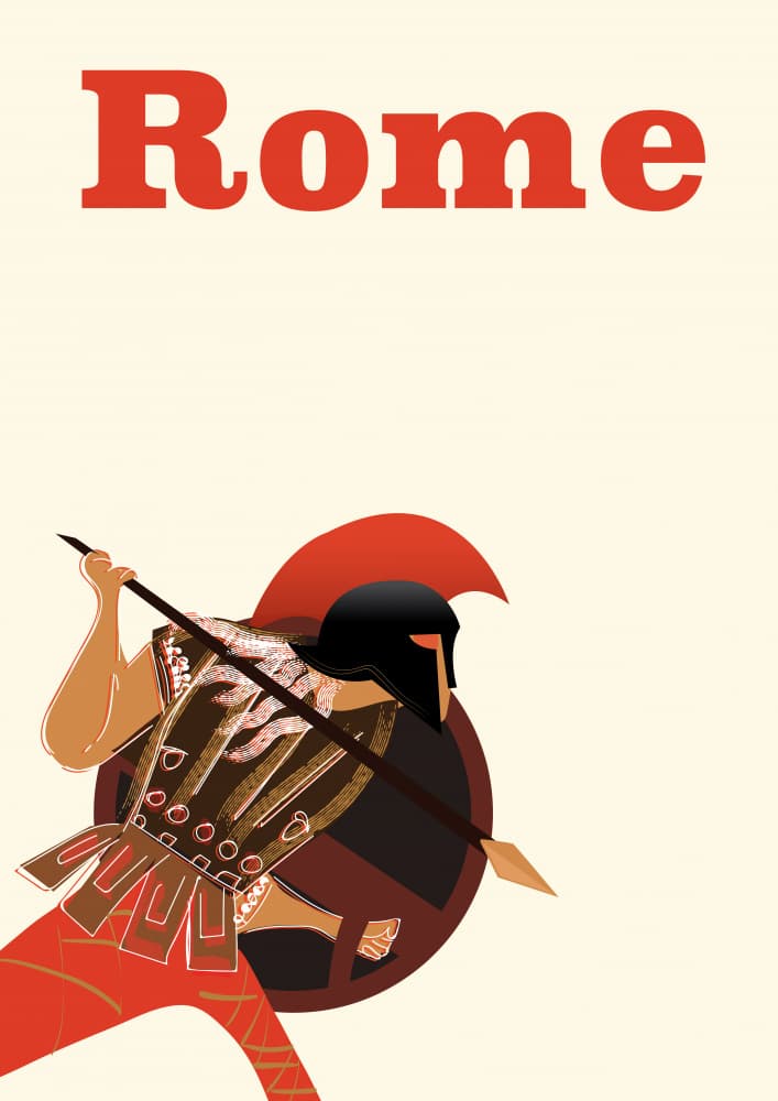Rome Gladiator by Nicholas — canvas wall art