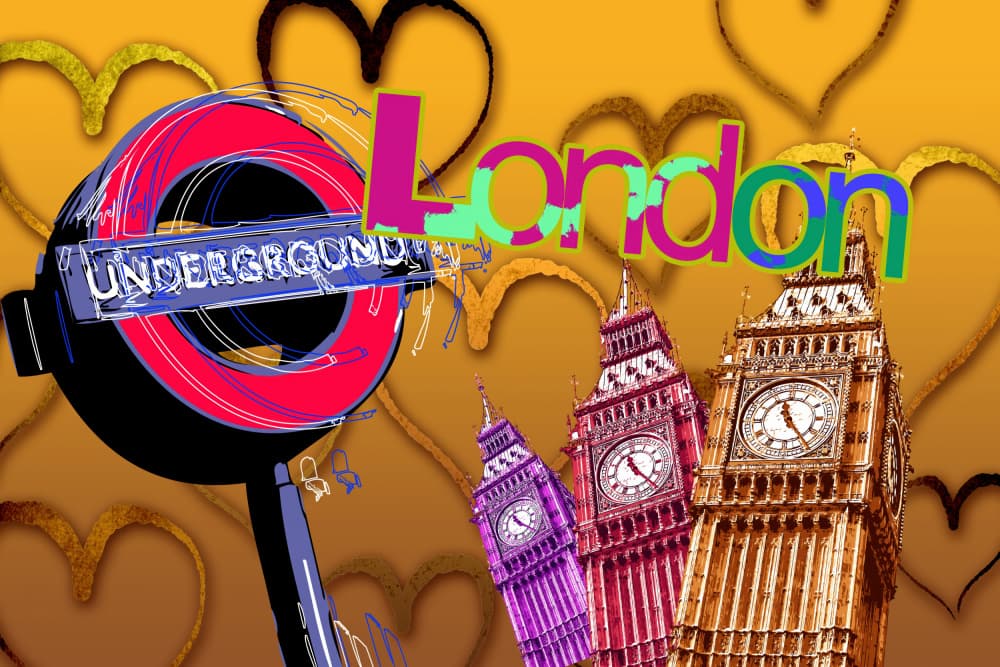 London Pop Art Icons by Rafal Kulik — canvas wall art
