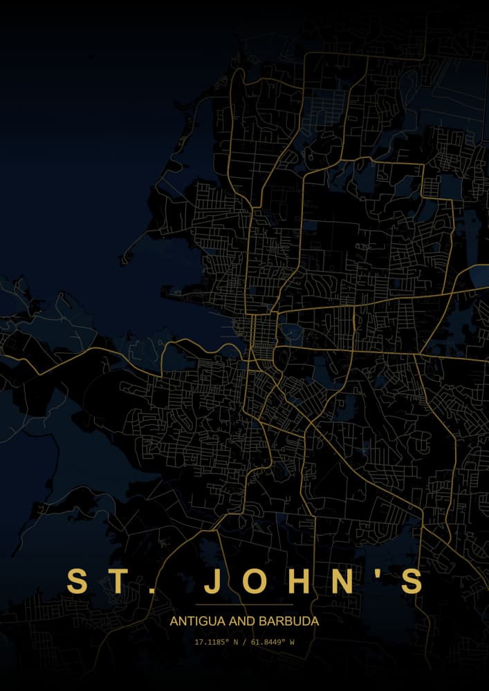 St. John's City Glow by HUGO — canvas wall art